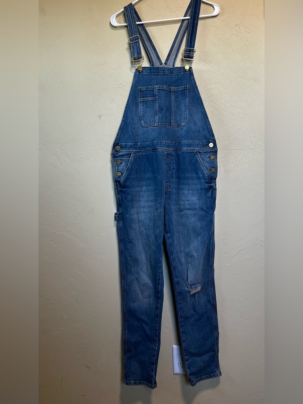 Frame Denim Blue Denim Overalls Jumpsuit
